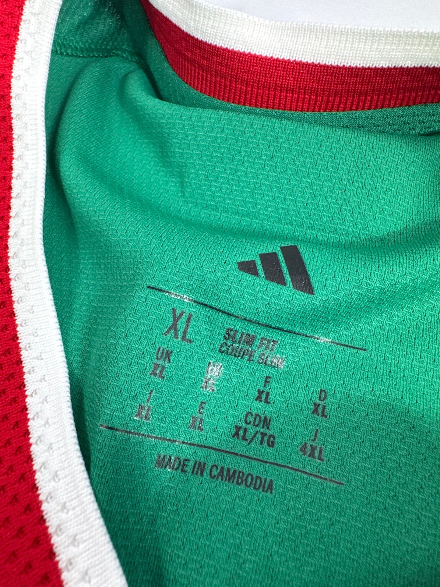 2026 ADIDAS MEXICO WORLD CUP HOME JERSEY LONG SLEEVE GILBERTO MORA 19 (XL) PLAYER VERSION