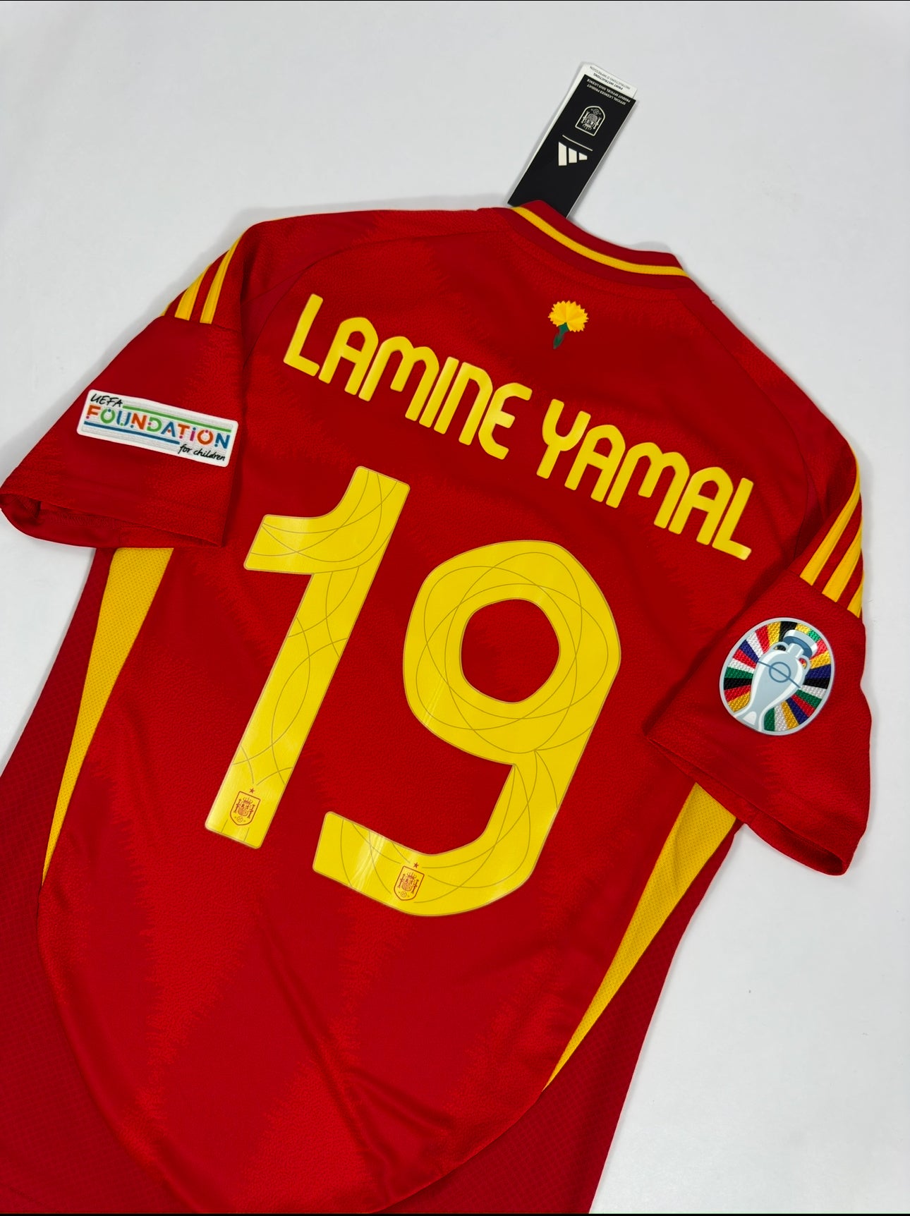 2024 ADIDAS SPAIN HOME JERSEY LAMINE YAMAL 19-(S) NEW WITH TAGS