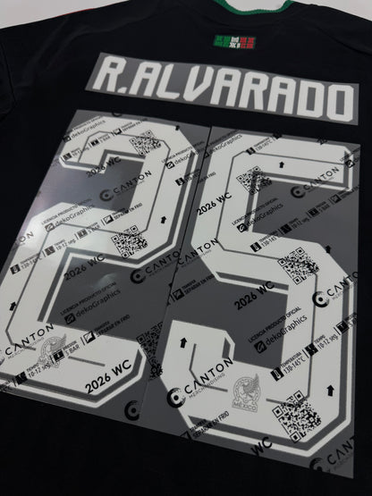 2026 MEXICO THIRD JERSEY NAME SET-ROBERTO ALVARADO 25