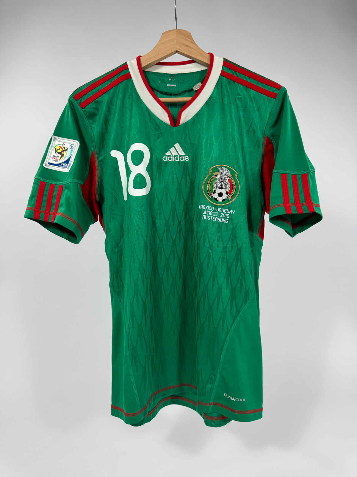 2010 ADIDAS MEXICO HOME JERSEY ANDRES GUARDADO 18 (S)
