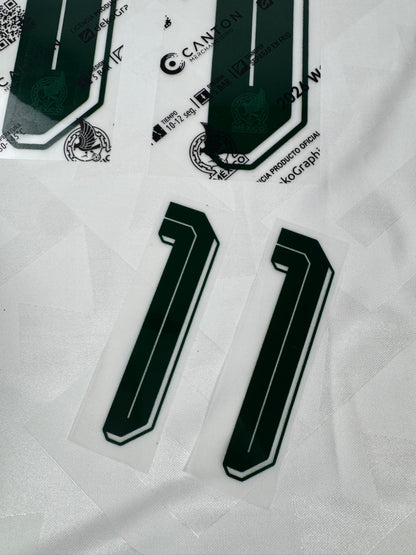 2026 OFFICIAL MEXICO WORLD CUP AWAY NAME SET-SANTIAGO GIMENEZ 11