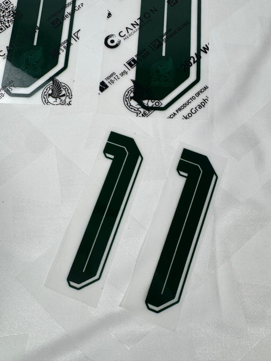 2026 OFFICIAL MEXICO WORLD CUP AWAY NAME SET-SANTIAGO GIMENEZ 11