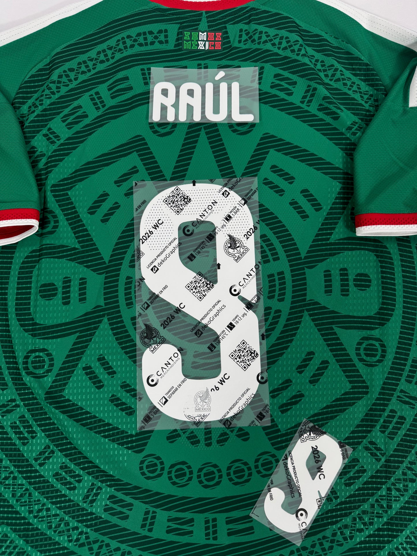 2026 OFFICIAL MEXICO WORLD CUP HOME NAME SET RAUL JIMENEZ 9