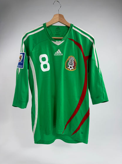 2009 ADIDAS MEXICO HOME JERSEY ISRAEL CASTRO 8 (S)
