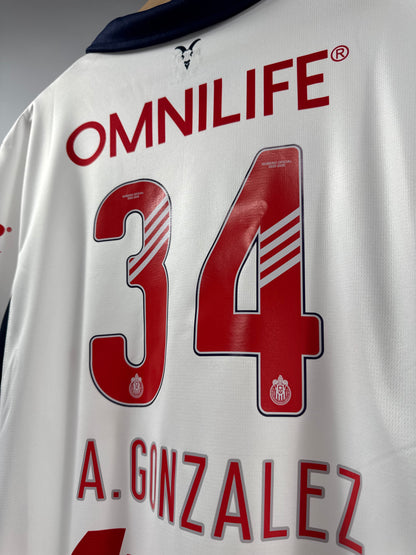 2024/25 PUMA CHIVAS AWAY JERSEY ARMANDO GONZALEZ 34 (M)