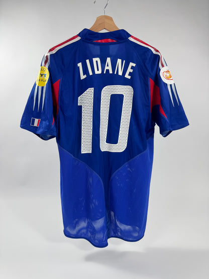 2004 ADIDAS FRANCE HOME JERSEY ZIDANE 10 (M)