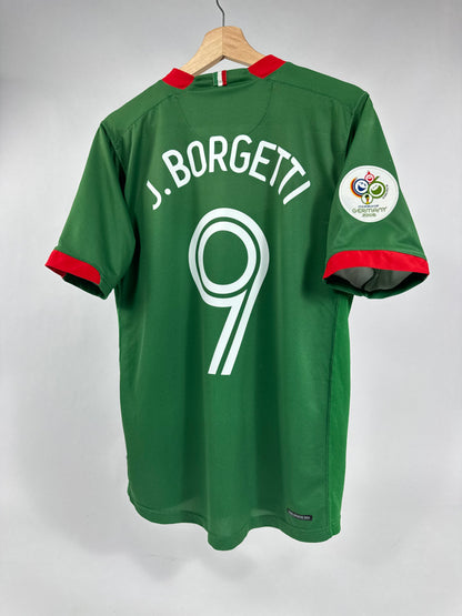 2006 NIKE MEXICO HOME JERSEY BORGETTI 9-(M)