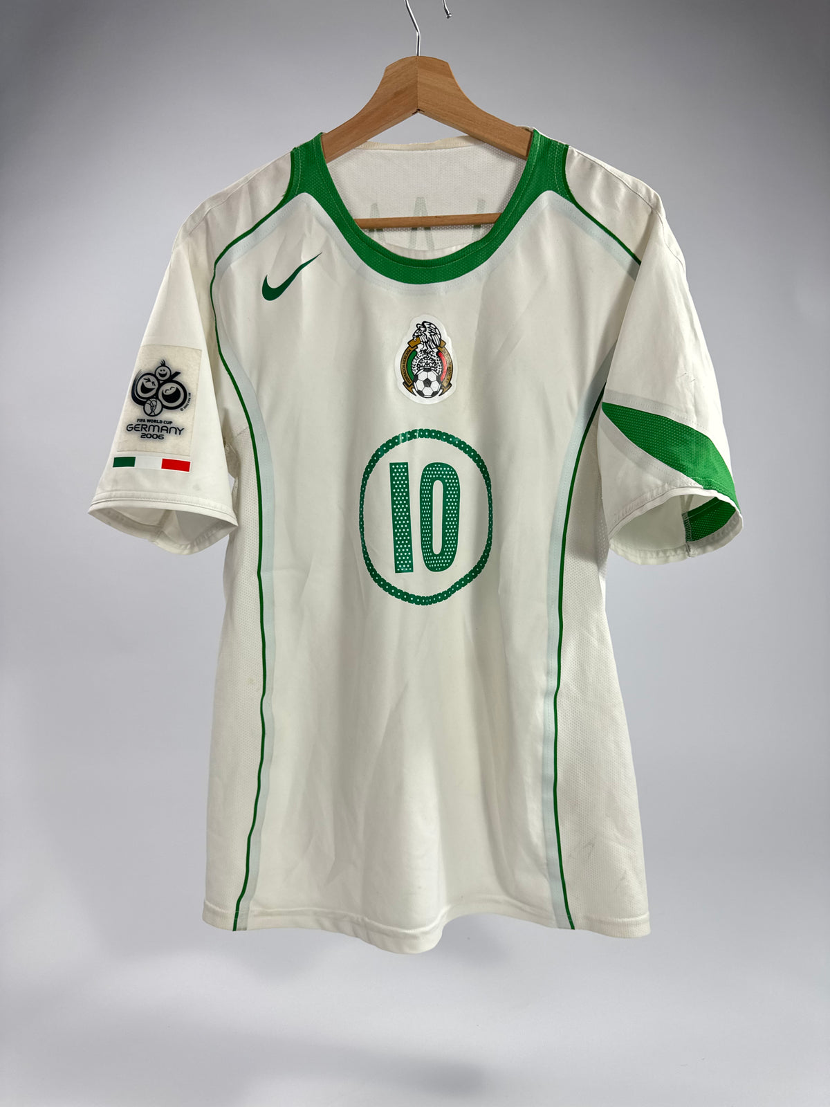 2004/05 NIKE T90 MEXICO AWAY JERSEY CUAUHTÉMOC BLANCO 10 (M) PLAYER ISSUE