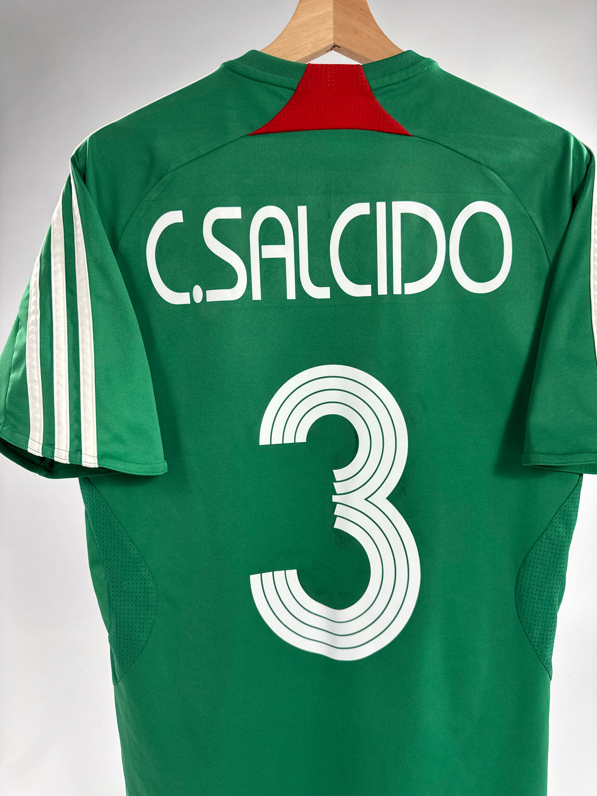 2007 ADIDAS MEXICO HOME JERSEY CARLOS SALCIDO 3 (S)