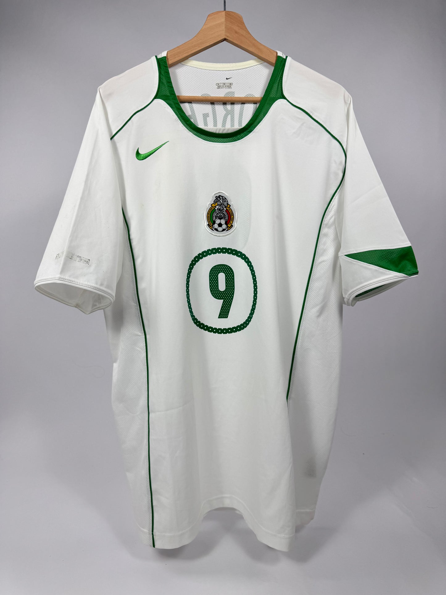 2004/05 NIKE T90 MEXICO AWAY JERSEY BORGETTI 9-(XL)