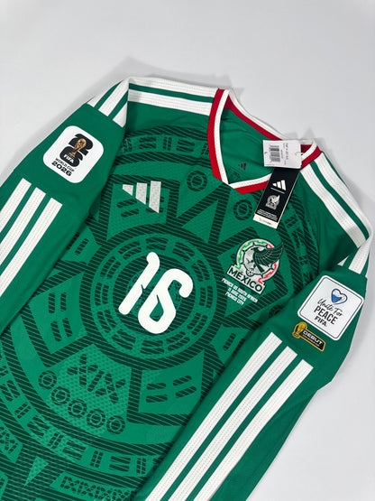 2026 ADIDAS MEXICO HOME JERSEY AUTHENTIC LONG SLEEVE PLAYER VERSION NEW WITH TAGS Julian Quiñones