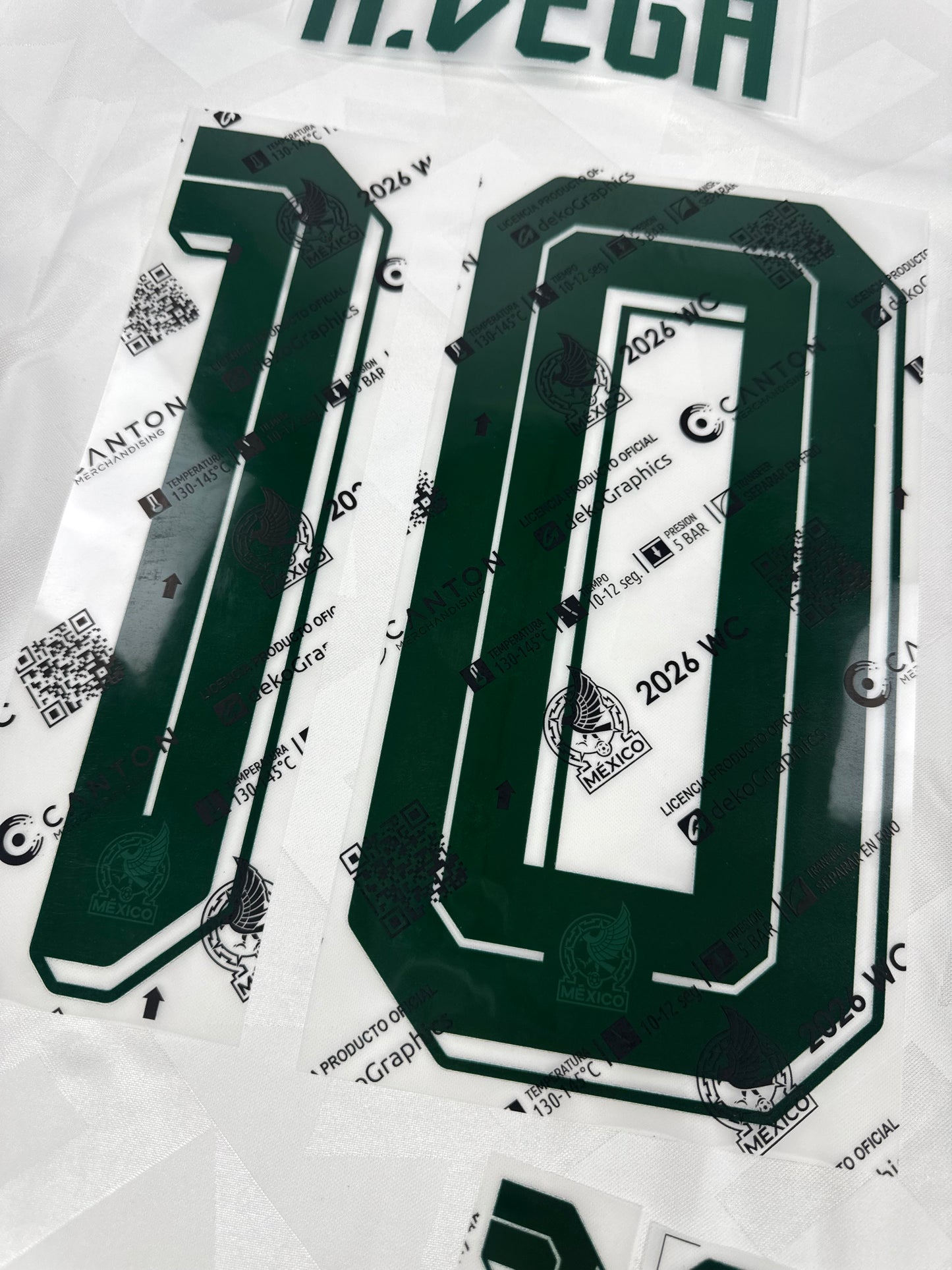 2026 OFFICIAL MEXICO WORLD CUP AWAY NAME SET-ALEXIS VEGA 10
