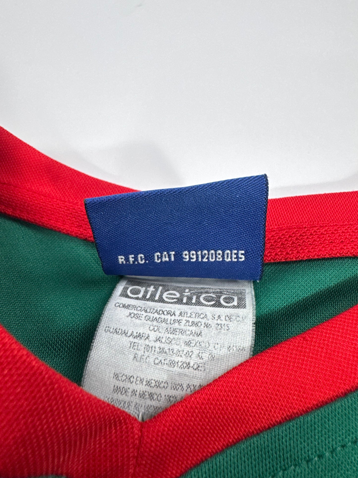 2002 ATLETICA MEXICO HOME JERSEY MARQUEZ 4 (XL)
