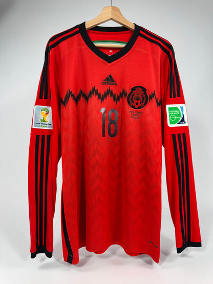2014 ADIDAS MEXICO AWAY JERSEY ANDRES GUARDADO 18 LONG SLEEVE (L)