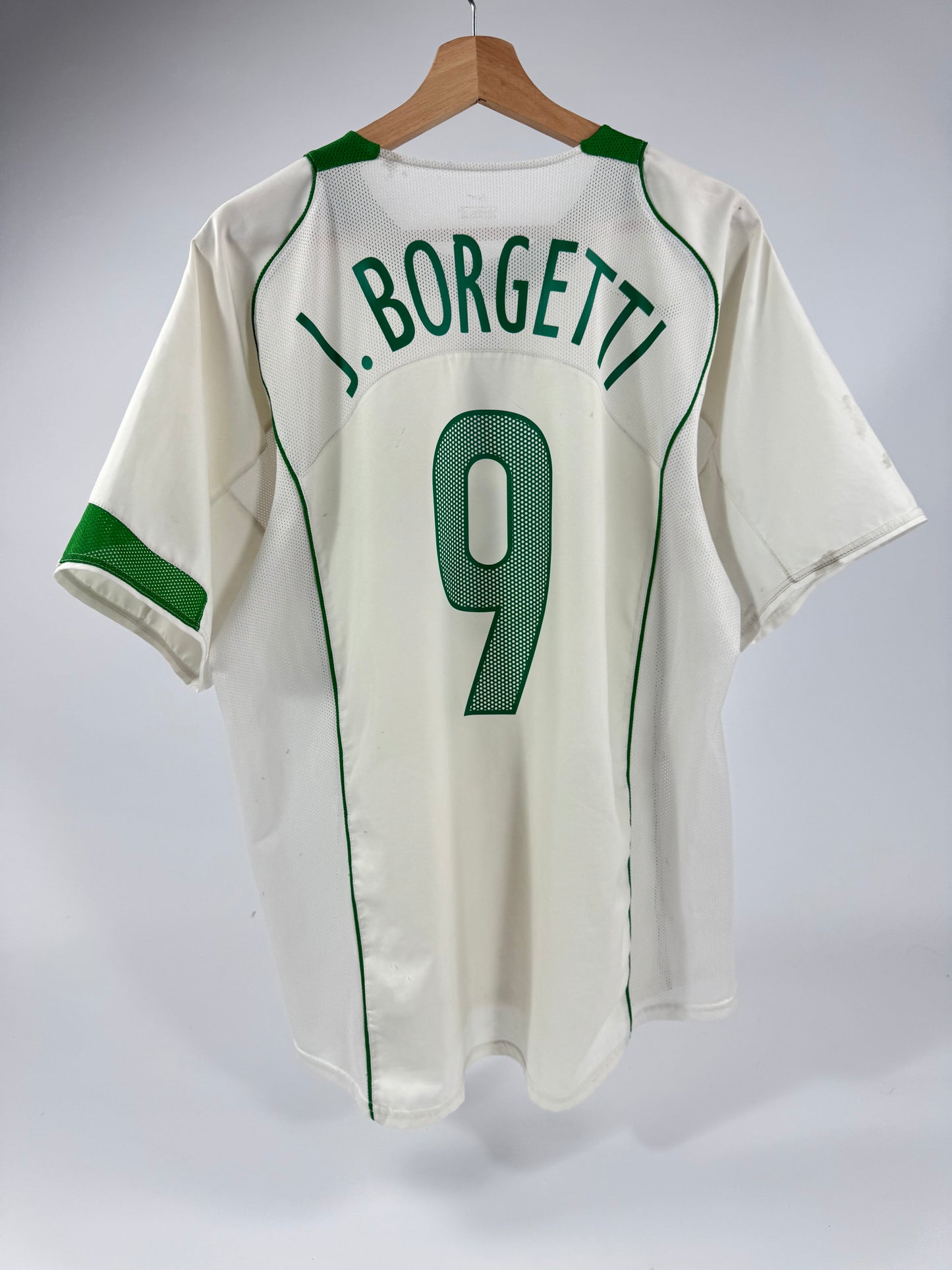 2004/05 NIKE T90 MEXICO AWAY JERSEY BORGETTI 9 (L)