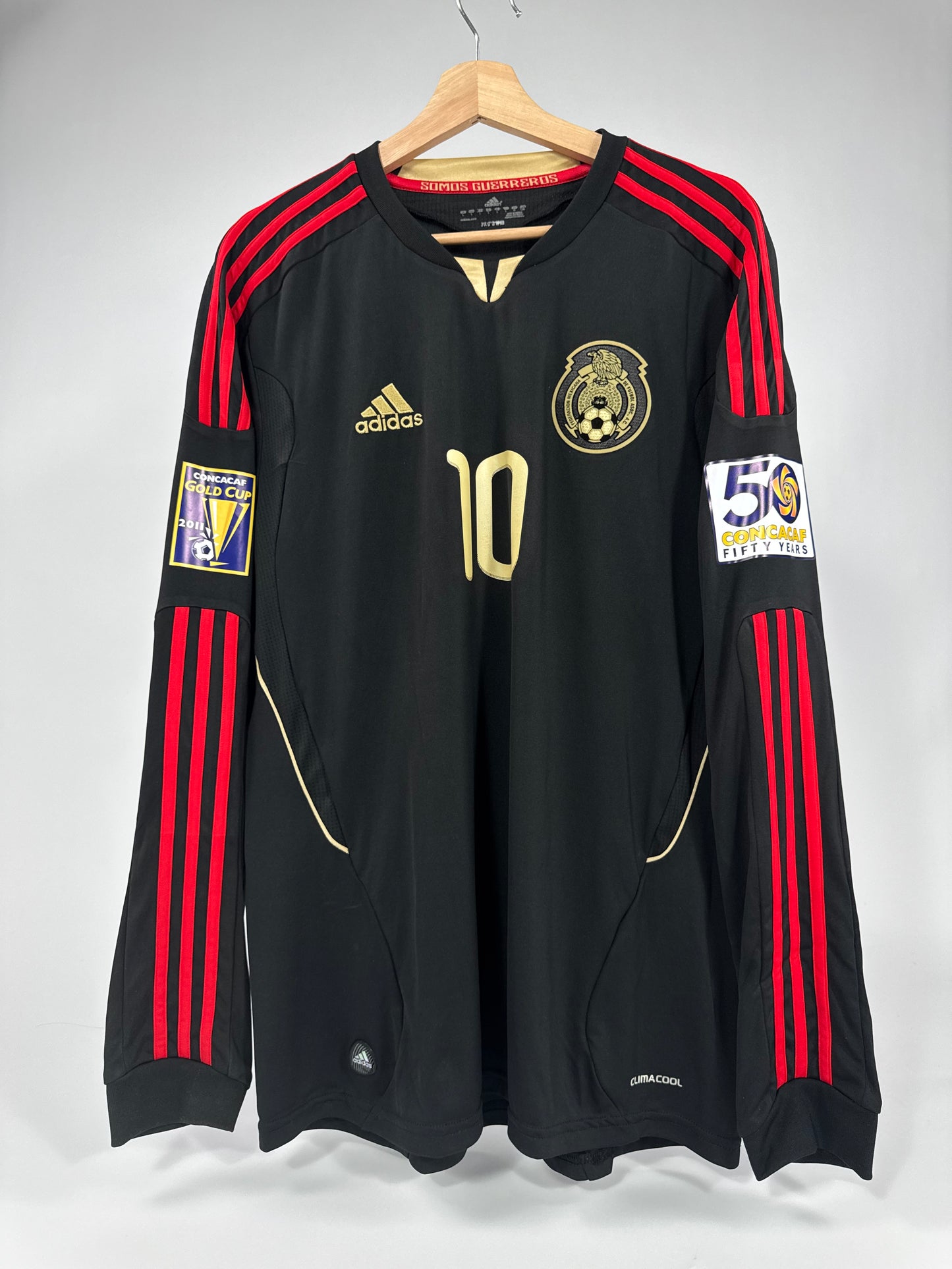 2011 ADIDAS MEXICO AWAY JERSEY GIOVANI DOS SANTOS 10 LONG SLEEVE (L)