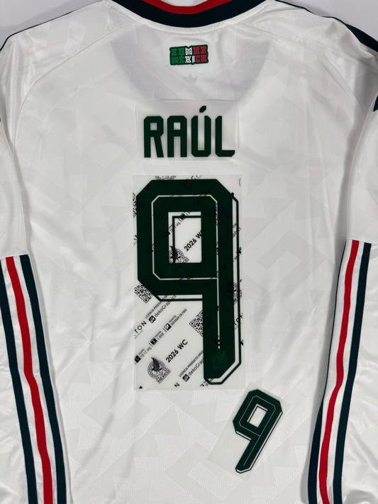 2026 OFFICIAL MEXICO WORLD CUP AWAY NAME SET-RAUL JIMENEZ 9