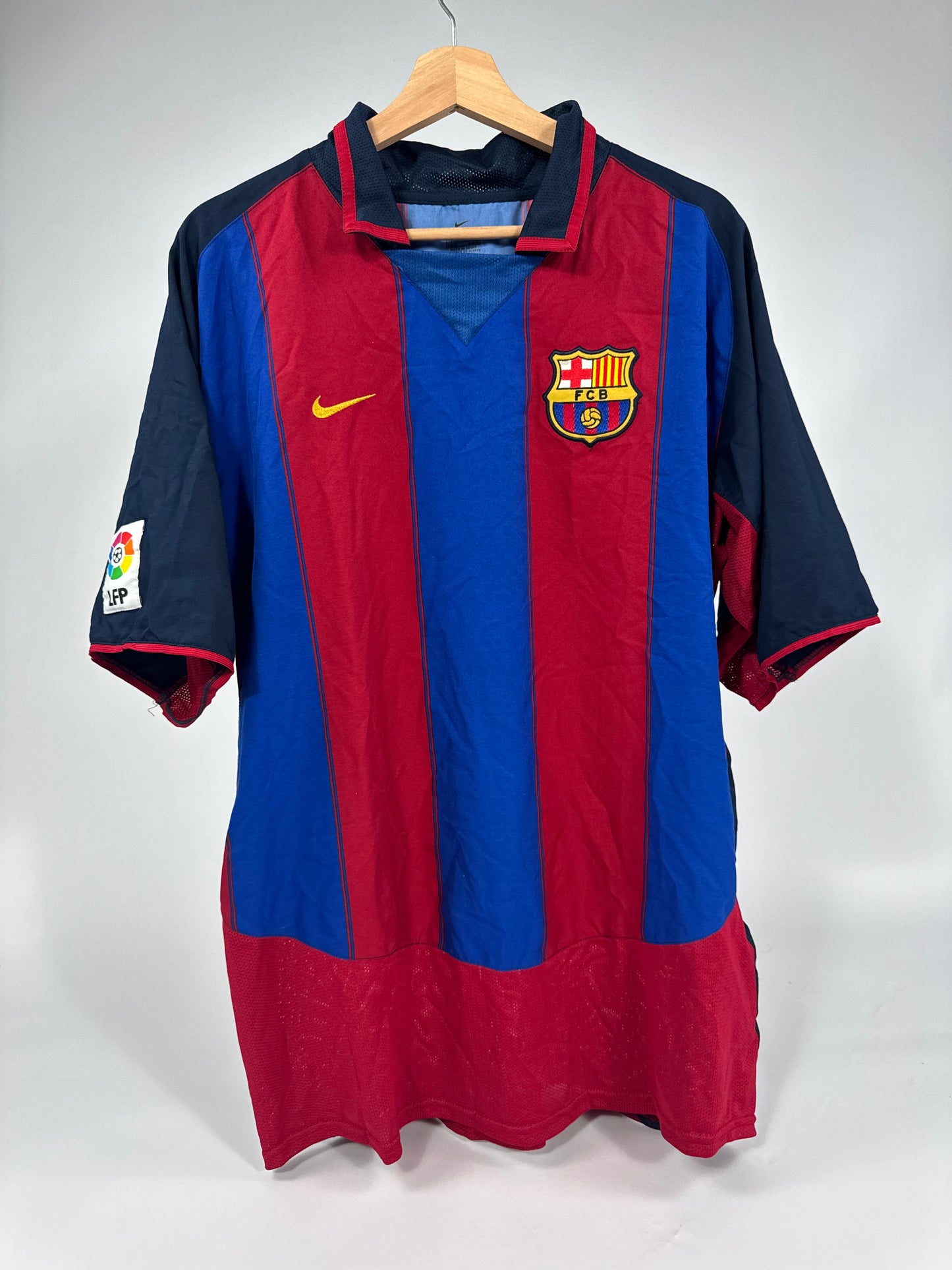 2003 NIKE FC BARCELONA HOME JERSEY MARQUEZ 4 (XL)
