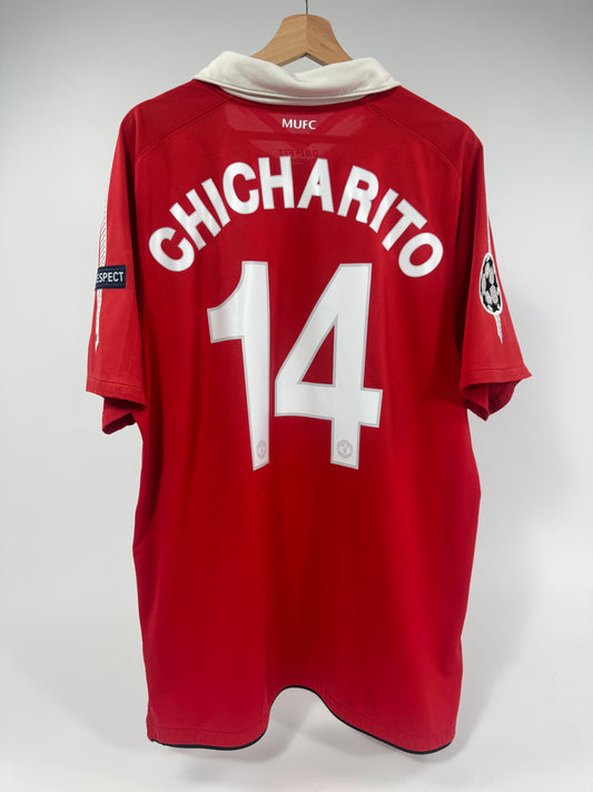 2010 NIKE MANCHESTER UNITED HOME JERSEY CHICHARITO 14 (XL)