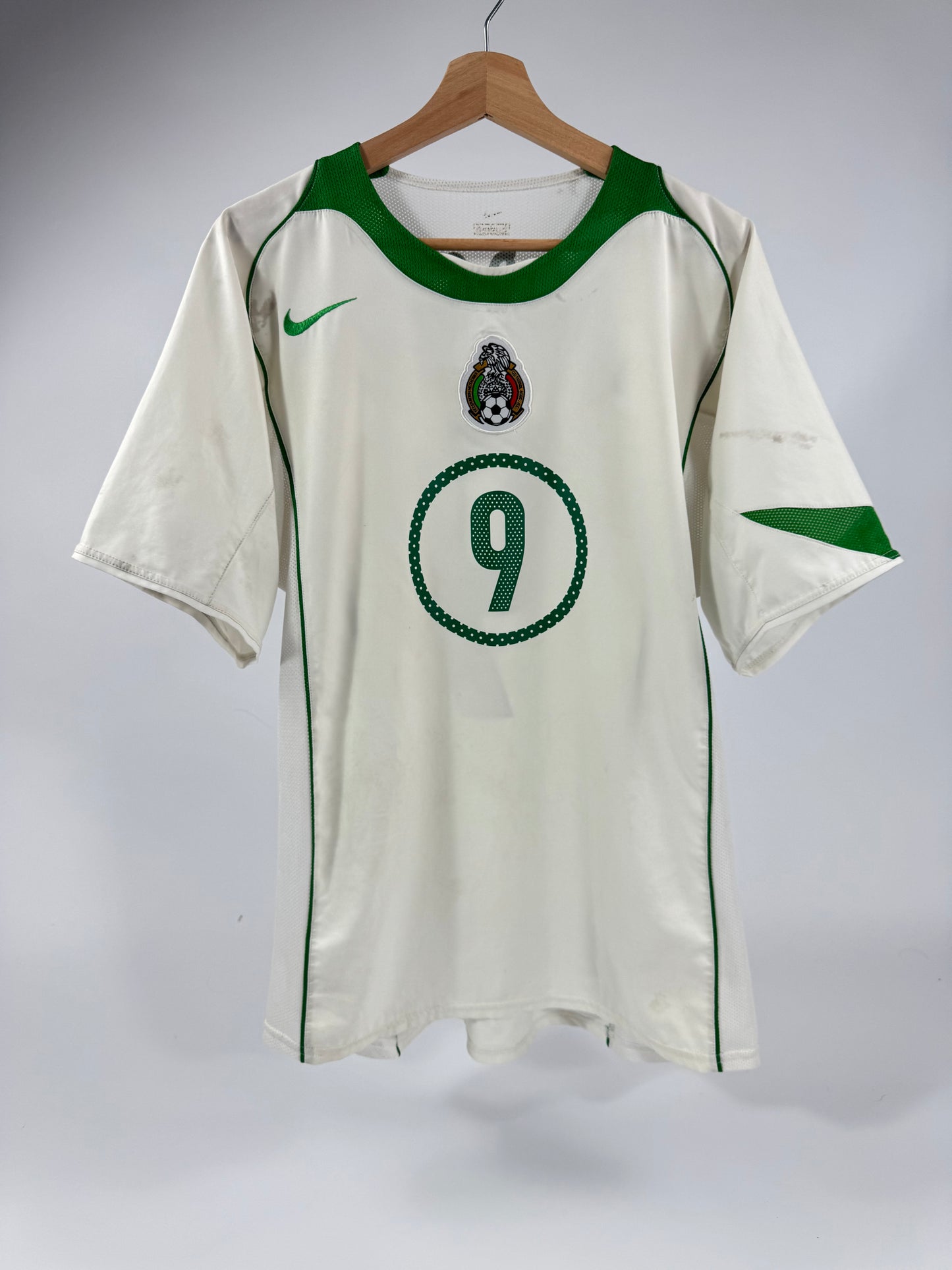 2004/05 NIKE T90 MEXICO AWAY JERSEY BORGETTI 9 (L)