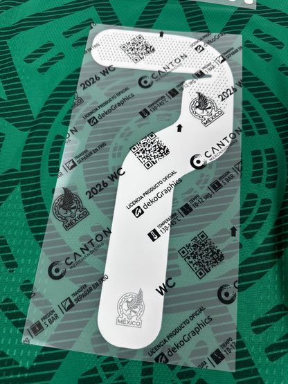 2026 OFFICIAL MEXICO WORLD CUP HOME NAME SET GILBERTO MORA 7