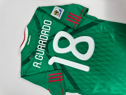 2010 ADIDAS TECHFIT MEXICO HOME JERSEY GUARDADO 18 (L) PLAYER VERSION