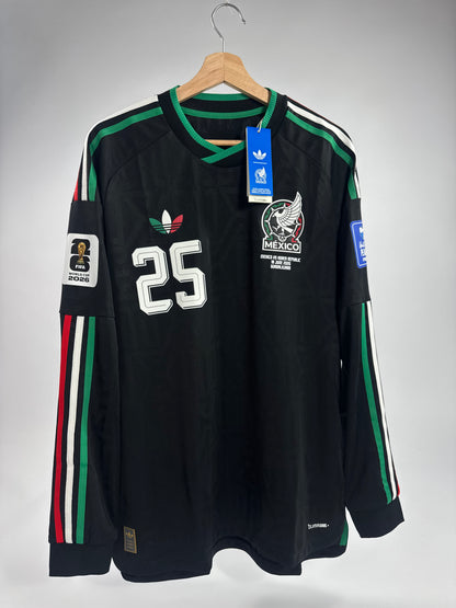 2026 ADIDAS MEXICO THIRD JERSEY AUTHENTIC PLAYER VERSION LONG SLEEVE ROBERTO ALVARADO 25 (L) NEW WITH TAGS