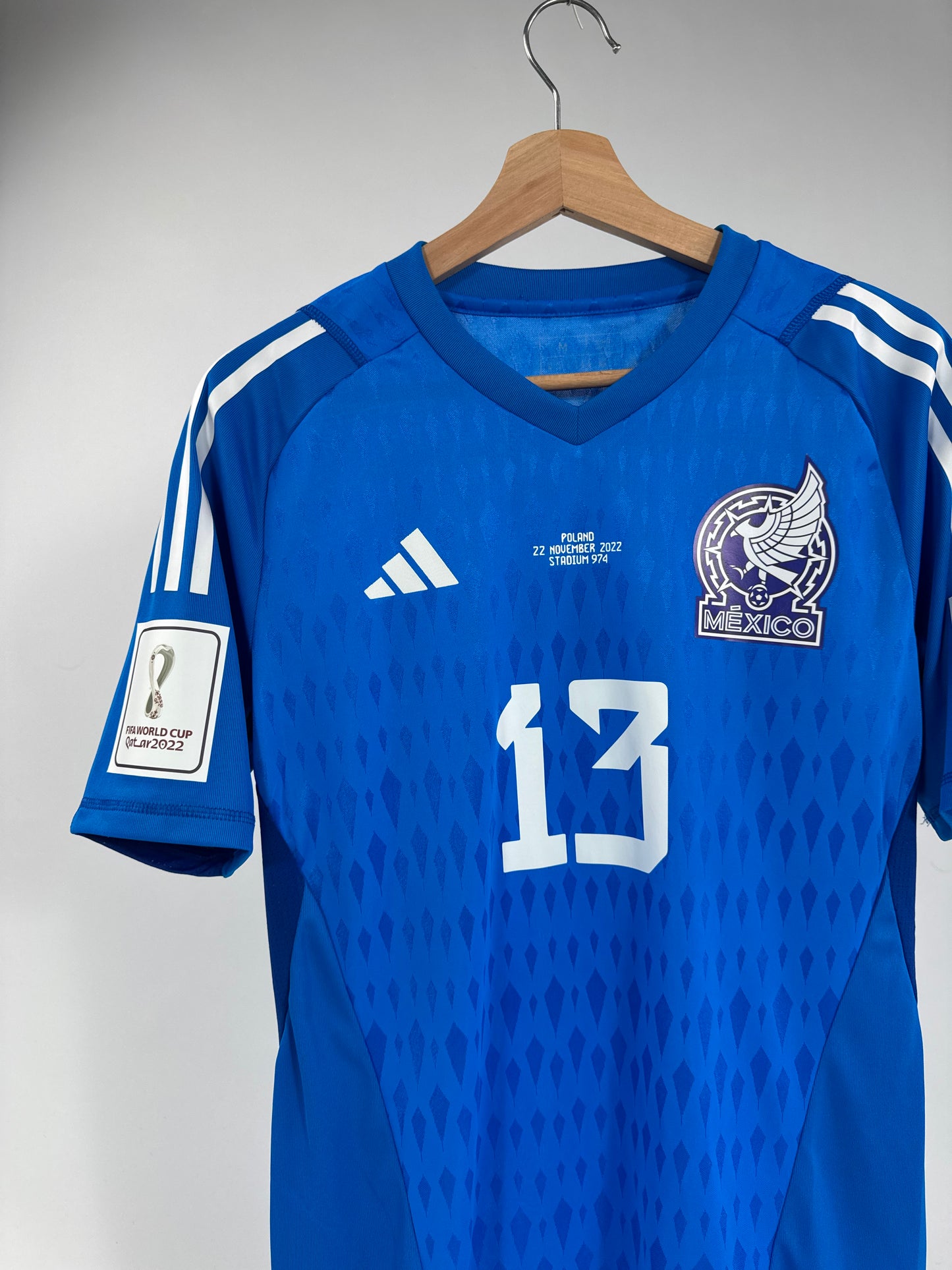 2022 ADIDAS MEXICO GK JERSEY PLAYER ISSUE OCHOA 13 (M) UTILERIA