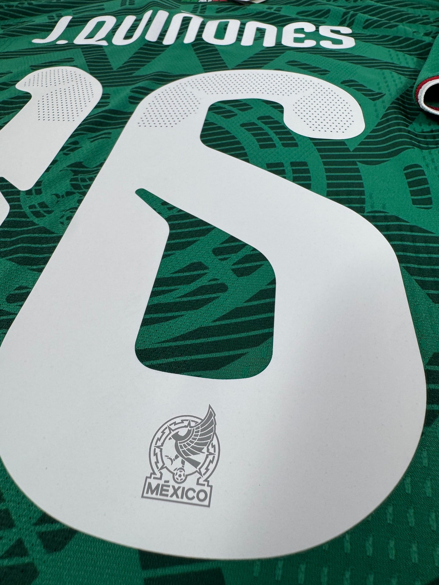 2026 ADIDAS MEXICO HOME JERSEY AUTHENTIC PLAYER VERSION QUIÑONES 16 (L) NEW WITH TAGS