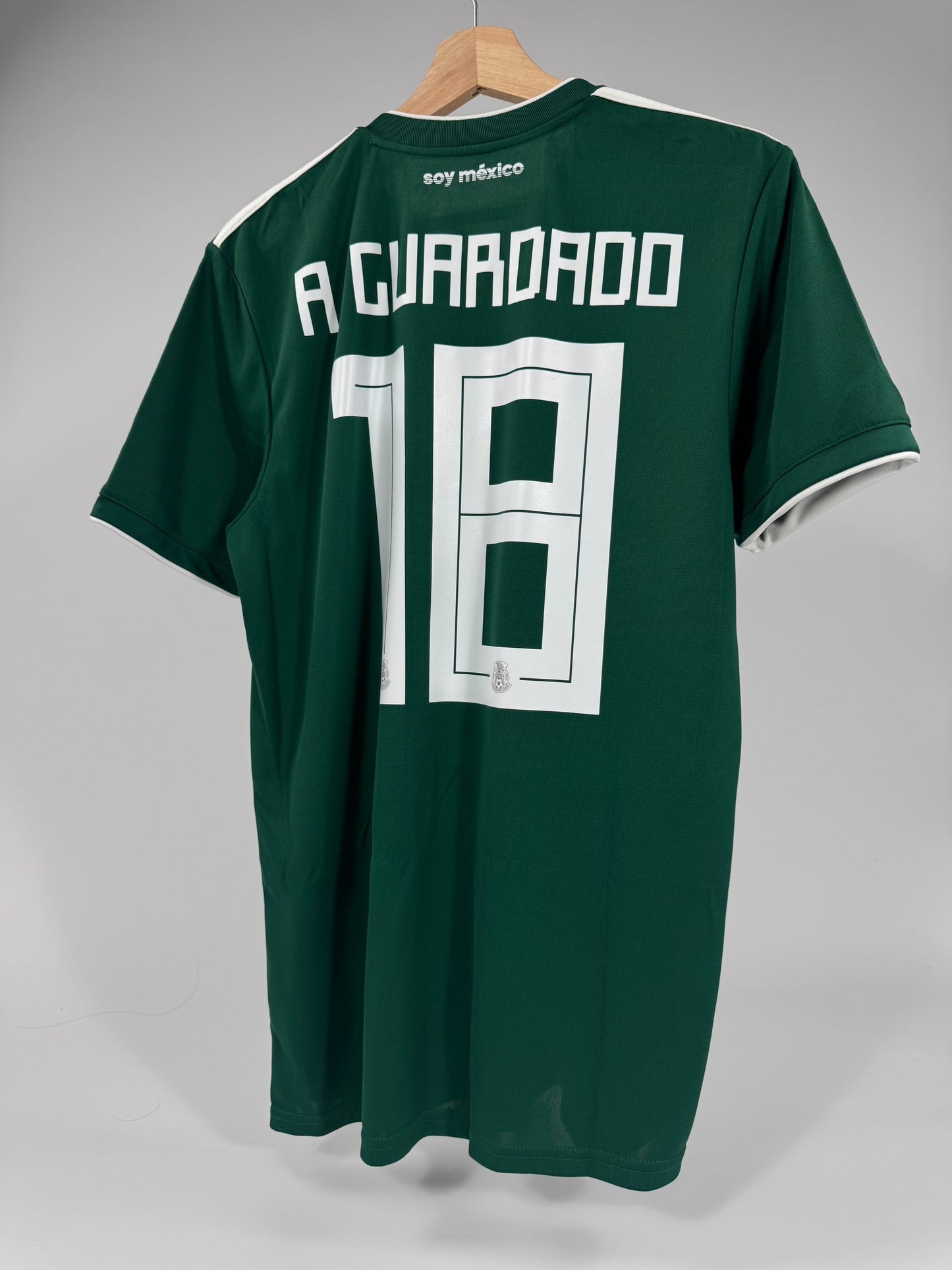 2018 ADIDAS MEXICO HOME JERSEY NEW WITH TAGS ANDRES GUARDADO 18 (M)