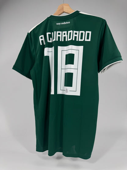 2018 ADIDAS MEXICO HOME JERSEY NEW WITH TAGS ANDRES GUARDADO 18 (M)