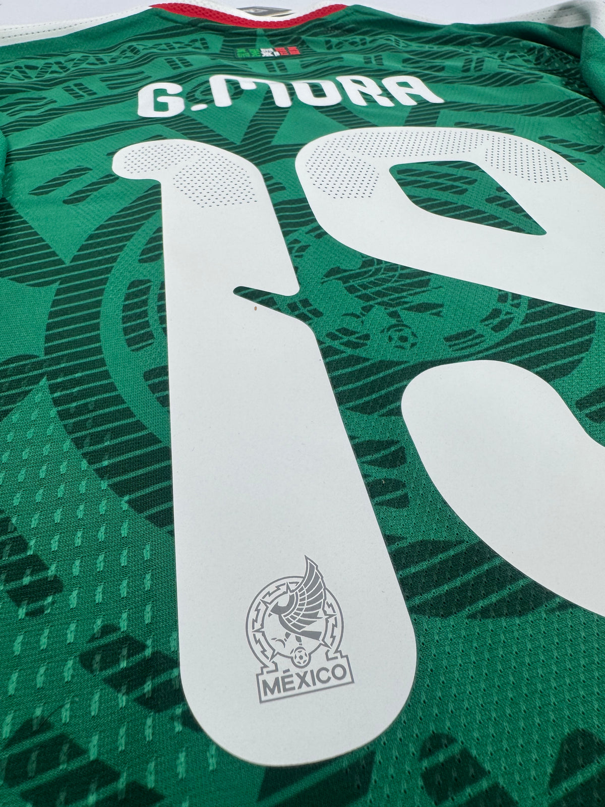 2026 ADIDAS MEXICO WORLD CUP HOME GILBERTO MORA 19 (L) PLAYER VERSION NEW WITH TAGS