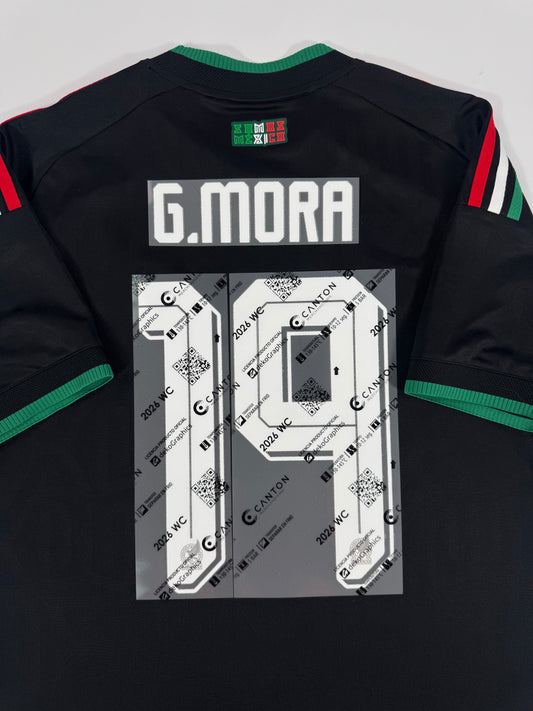 2026 MEXICO THIRD JERSEY NAMe/NUMBER SET-GILBERTO MORA 19