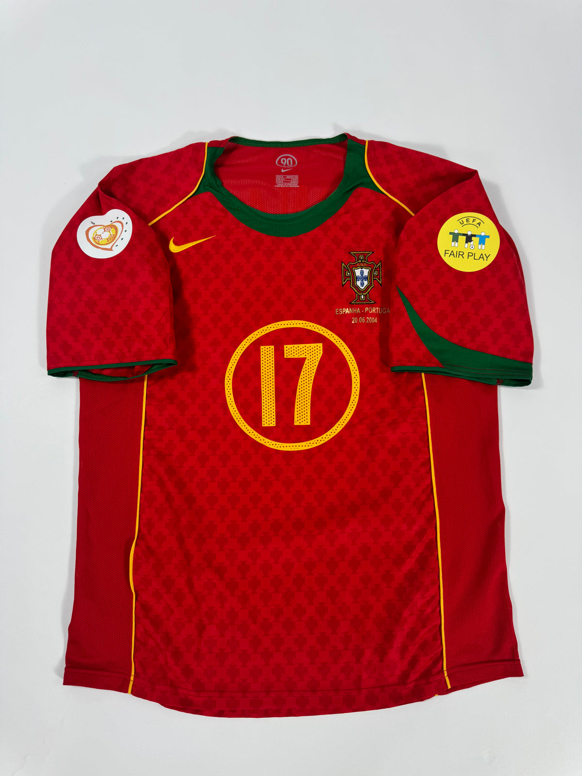 2004/05 NIKE T90 PORTUGAL HOME JERSEY CRISTIANO RONALDO 17 (M)