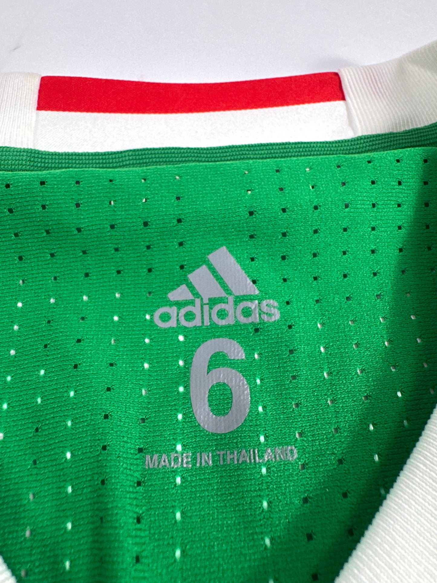 2016 ADIDAS MEXICO HOME JERSEY RAF MARQUEZ 4 PLAYER ISSUE UTILERIA (SIZE 6)