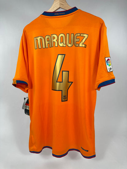 2007 NIKE FC BARCELONA AWAY JERSEY NWT MARQUEZ 4-(L)