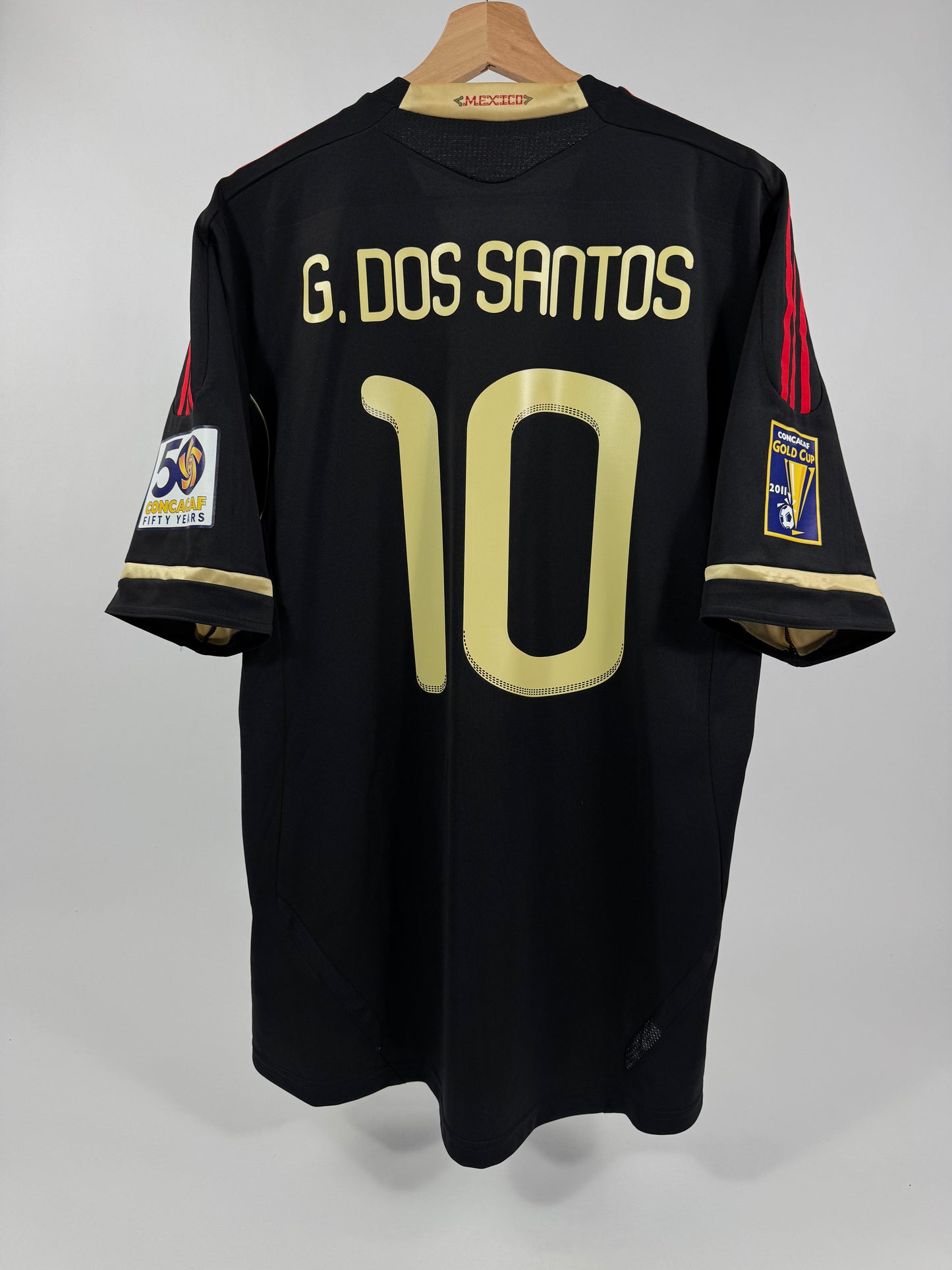 2011 ADIDAS MEXICO AWAY JERSEY GI0 DOS SANTOS 10 (XL)PLAYER VERSION