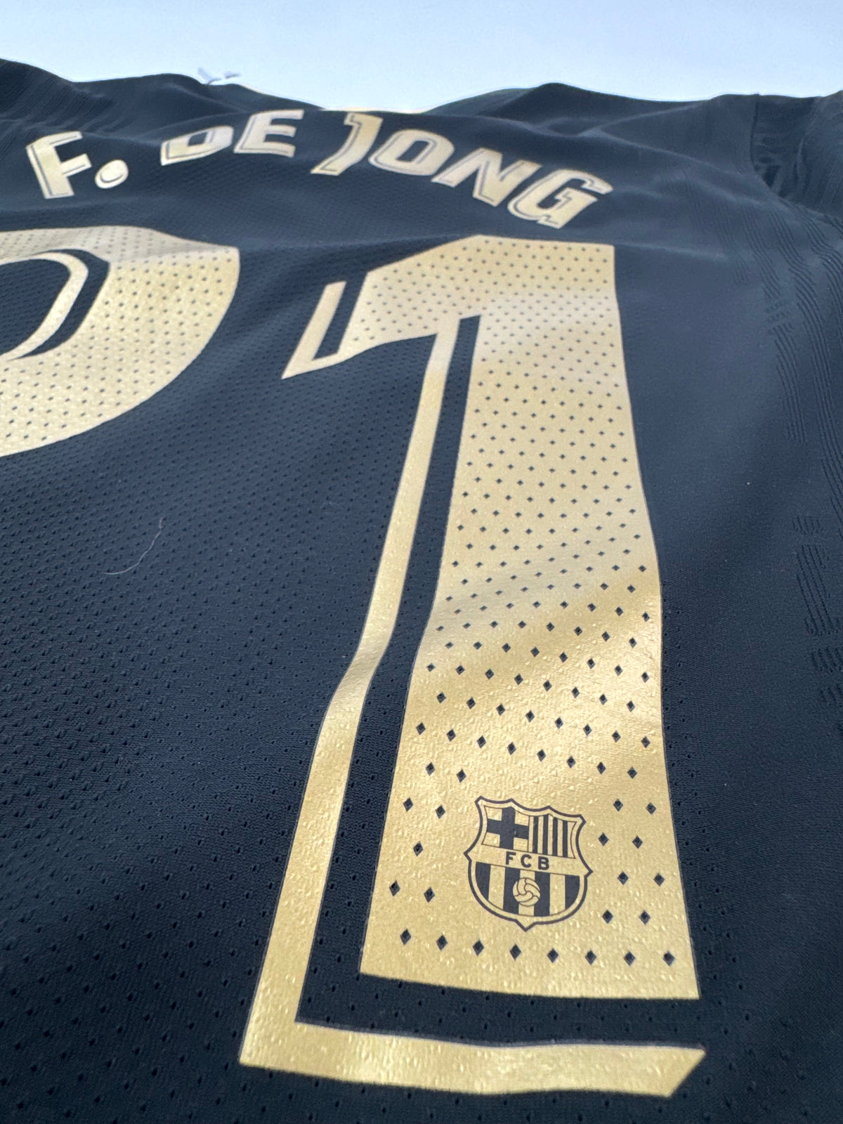 2020/21 NIKE FC BARCELONA AWAY JERSEY DE JONG 21 (L) AUTHENTIC PLAYER VERSION