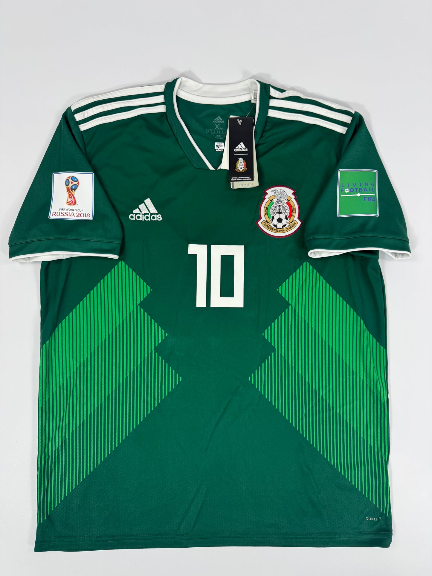 2018 ADIDAS MEXICO HOME JERSEY GIO DOS SANTOS 10 NEW WITH TAGS (XL)