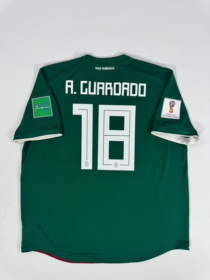 2018 ADIDAS MEXICO HOME JERSEY GUARDADO 18 (XXL) PLAYER VERSION