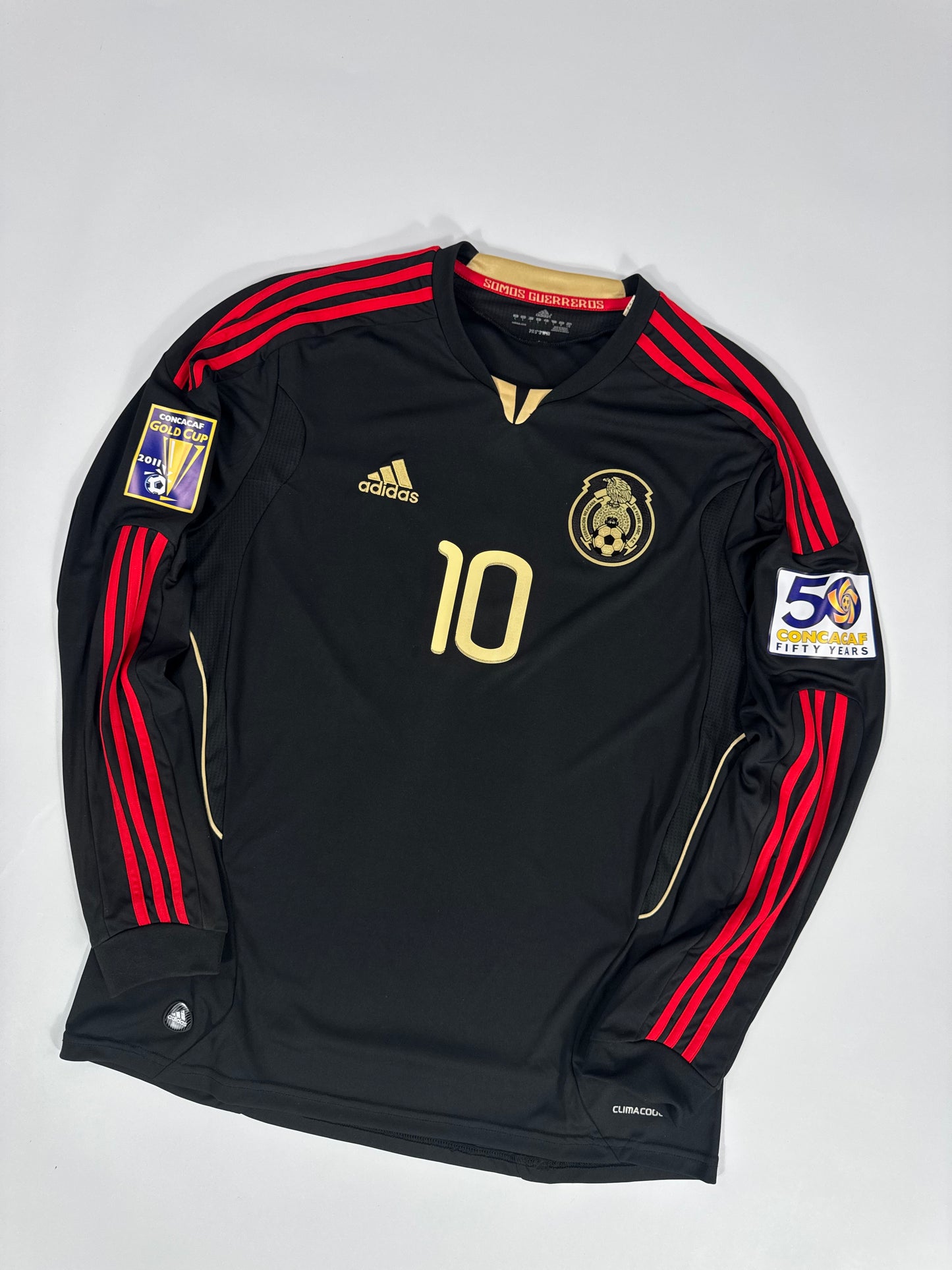 2011 ADIDAS MEXICO AWAY JERSEY GIOVANI DOS SANTOS 10 LONG SLEEVE (L)