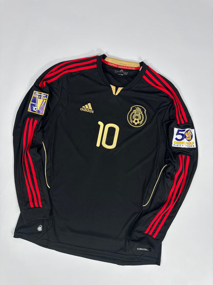 2011 ADIDAS MEXICO AWAY JERSEY GIOVANI DOS SANTOS 10 LONG SLEEVE (L)