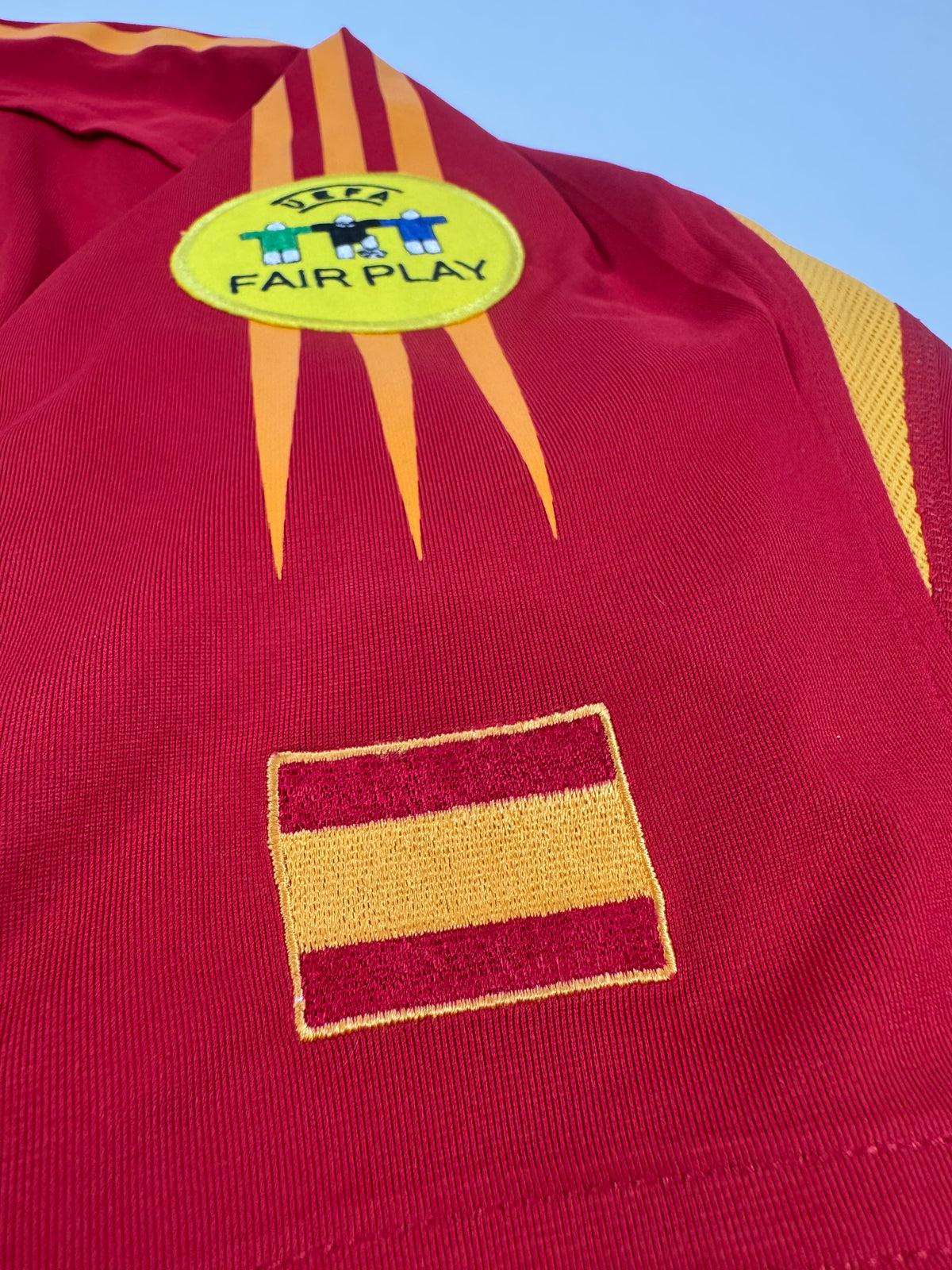 2004 ADIDAS SPAIN HOME JERSEY PUYOL 5 (XL)