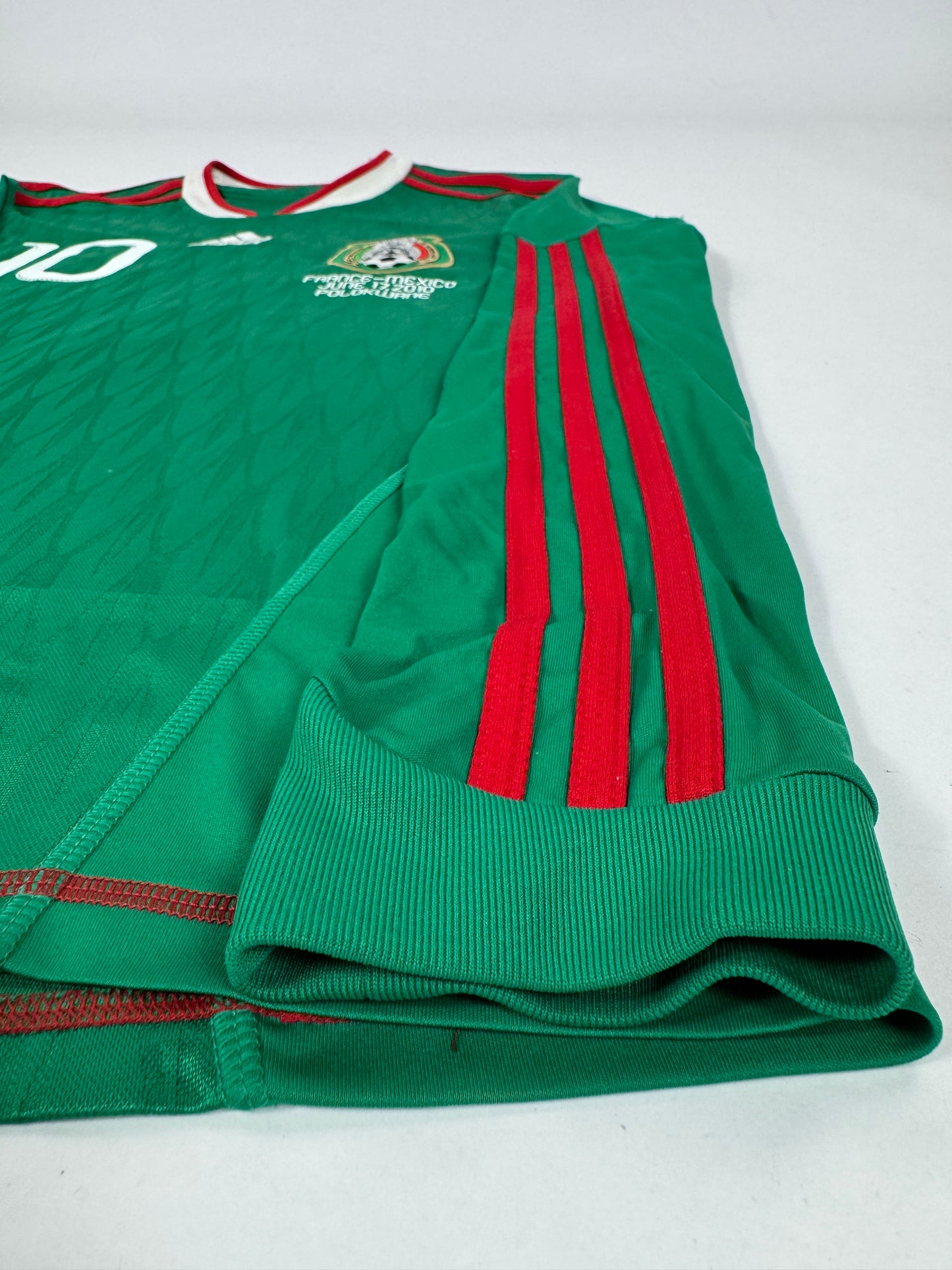 2010 ADIDAS MEXICO HOME JERSEY CUAUHTEMOC BLANCO 10-(M)
