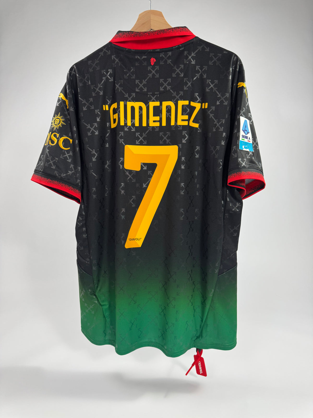 24/25 PUMA X OFF WHITE HOME JERSEY SANTI GIMENEZ 7 (XL) NEW WITH TAGS