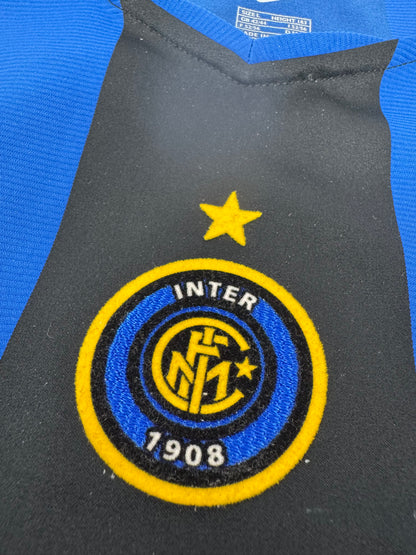 2005/06 NIKE T90 INTER MILAN HOME JERSEY ADRIANO 10-(LARGE)
