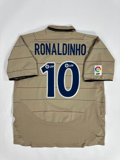 2003/04 NIKE FC BARCELONA AWAY JERSEY RONALDINHO 10 (XL)
