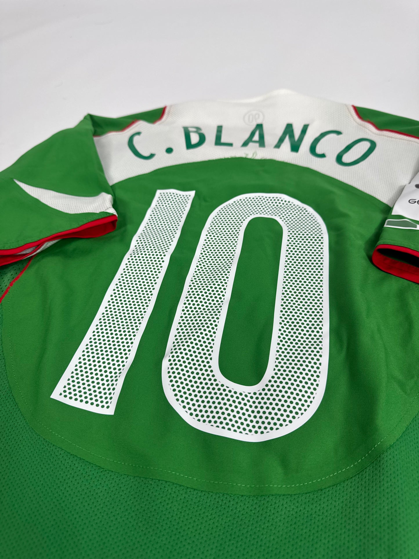 2004/05 NIKE T90 MEXICO HOME JERSEY CUAUHTEMOC BLANCO 10 PLAYER ISSUE UTILERIA (M)