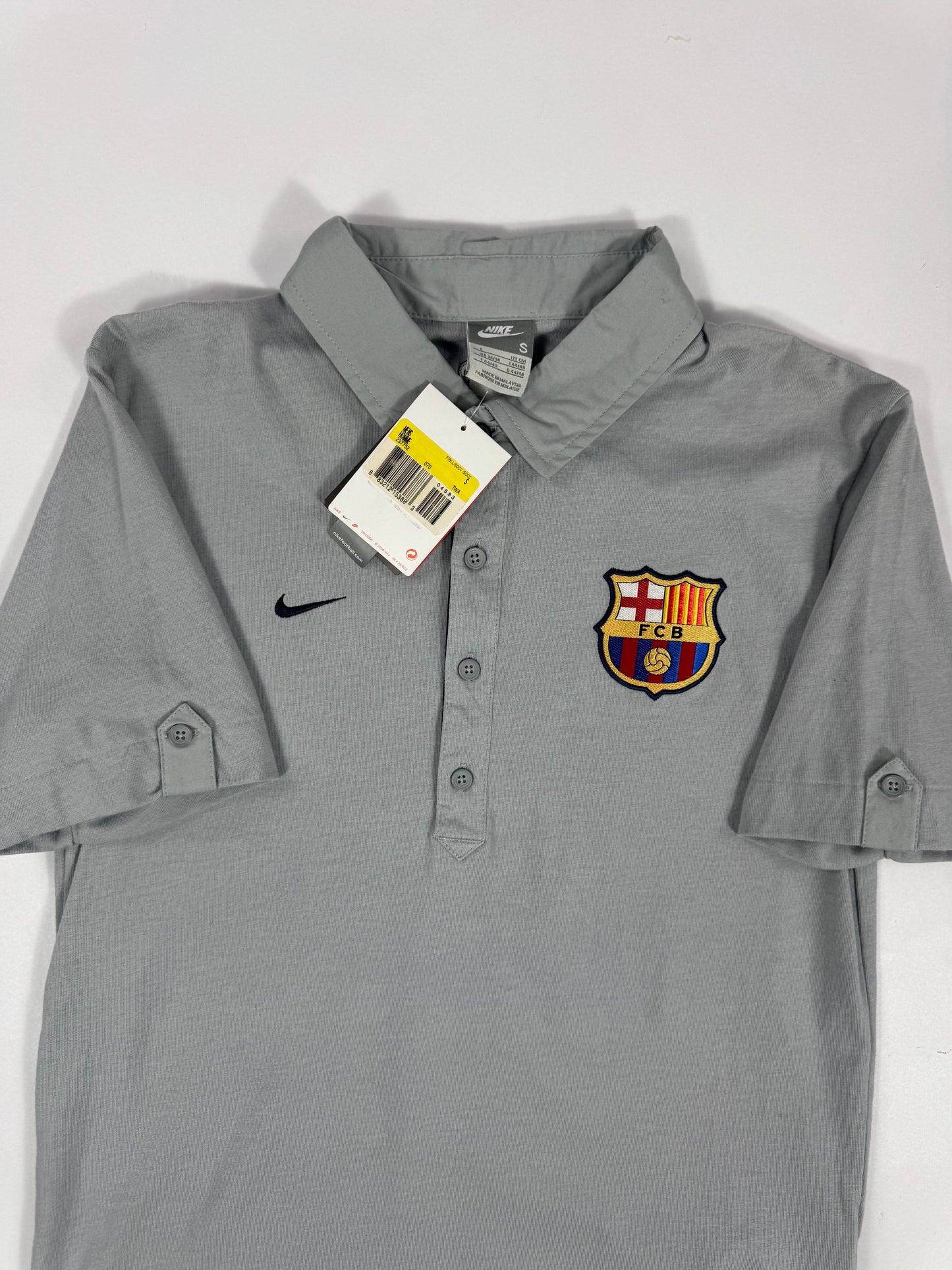 2007 NIKE FC BARCELONA TRAVEL POLO-(S)