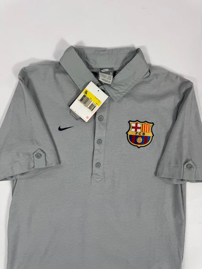 2007 NIKE FC BARCELONA TRAVEL POLO-(S)